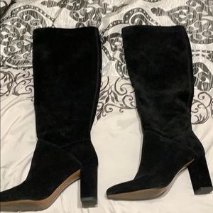 Suede leather boots